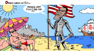 O cartunista Latuff apoia o protesto realizado pelos manifestantes no Rio