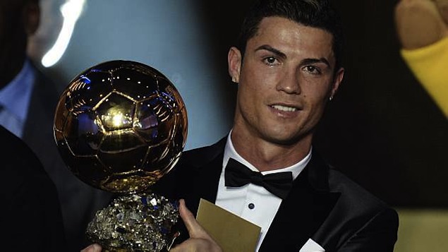 O ganhador da Bola de Ouro de 2013, Cristiano Ronaldo