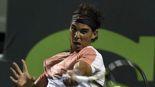 O espanhol Rafael Nadal começou o Masters 1000 de Miami em ritmo acelerado