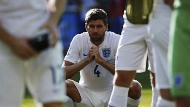 Steven Gerrard após partida contra a Costa Rica em Belo Horizonte