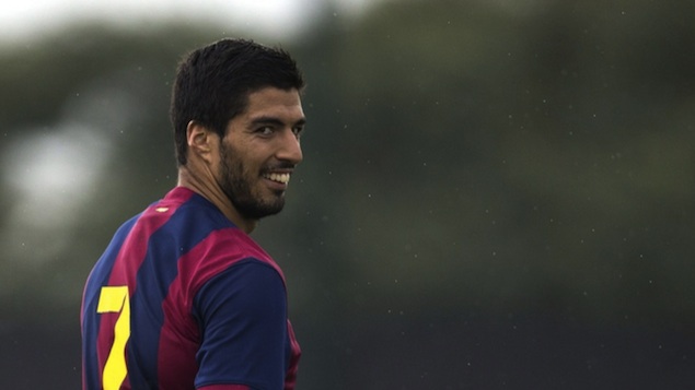 O atacante do Barcelona Luis Suárez foi suspenso por duas partidas da Copa do Rei