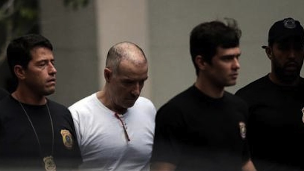 Ex-bilionário Eike Batista na Polícia Federal do Rio de Janeiro após prestar depoimento