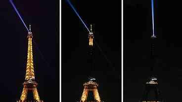 Luzes da Torre Eiffel Apagadas em Homenagem ao Papa