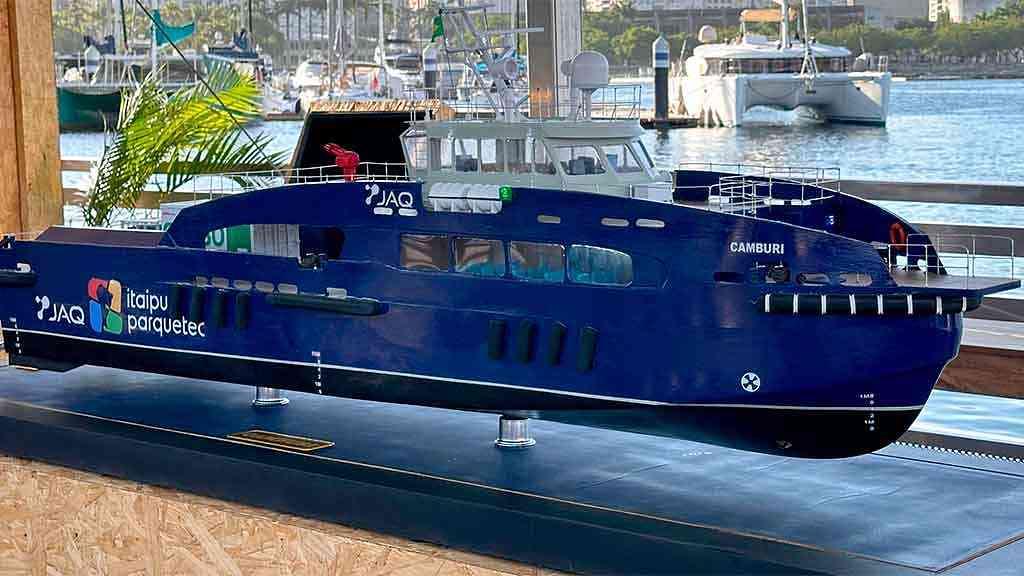 Brasileiros criam barco sustentável, movido a hidrogênio verde | O protótipo do barco movido a hidrogênio verde foi apresentado ao público no Rio Boat Show