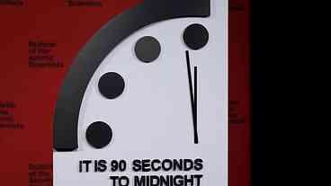 Relógio do Juízo Final põe mundo a 90 segundos do apocalipse