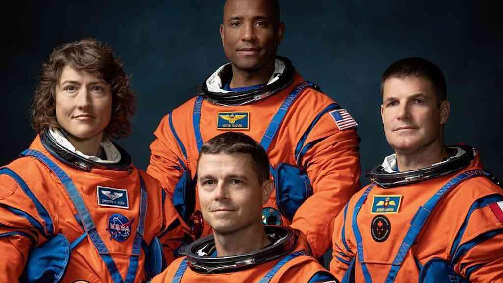 Nasa planeja missão à órbita lunar para início de 2026 | Christina Koch, Victor Glover, Reid Wiseman eJeremy Hansen: os quatro astronautas da missão Artemis 2