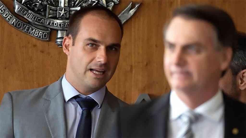 Bolsonaro pede a aliados que coloquem um freio no filho ’03' | Eduardo Bolsonaro (PSL-SP) tem tramado contra o país de maneira desenfreada