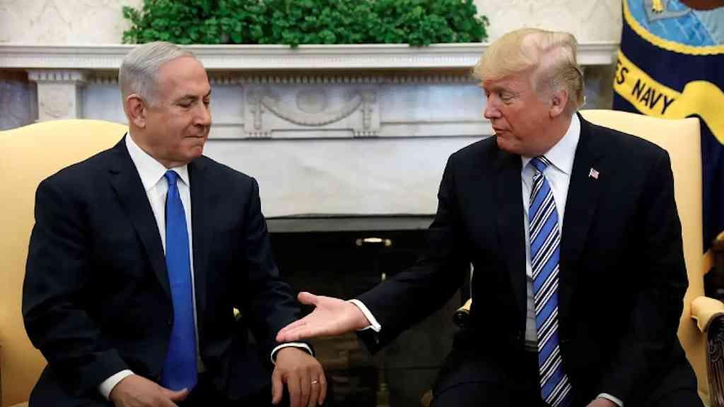 Israelenses avançam antes de encontro entre Trump e Netanyahu | Primeiro-ministro de Israel, Benjamin Netanyahu, e o presidente dos Estados Unidos, Donald Trump
