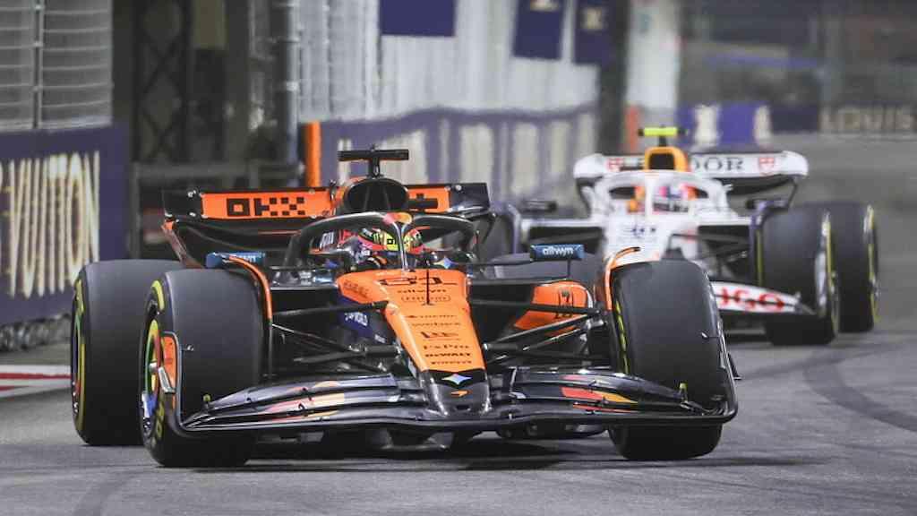 Piastri domina TL2 em Singapura, Ferrari longe da ponta | Oscar Piastri em ação no segundo treino livre em Singapura