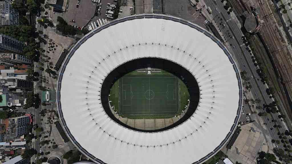 Jogo do Coração une Brasil e Itália em ação solidária | Vista aérea do Maracanã, maior templo do futebol brasileiro