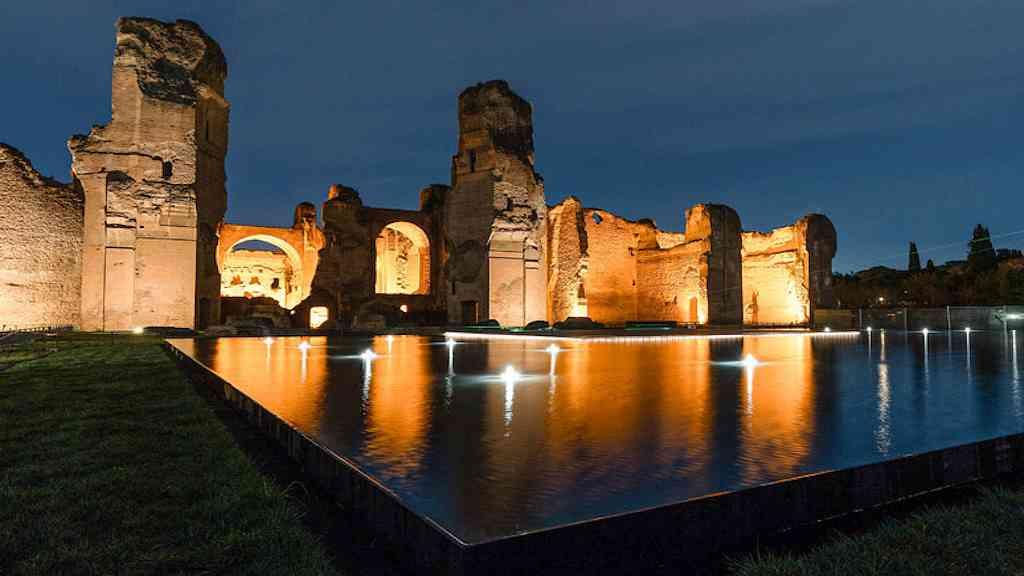 Termas de Caracalla passam a receber visitas noturnas | Passeios vão ocorrer entre 12 de outubro e 2 de novembro