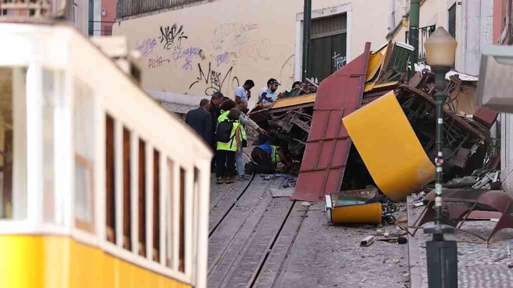 Relatório identifica falha na compra de cabo para Elevador da Glória | Elevador da Glória se chocou contra prédio em Lisboa, matando 16 pessoas