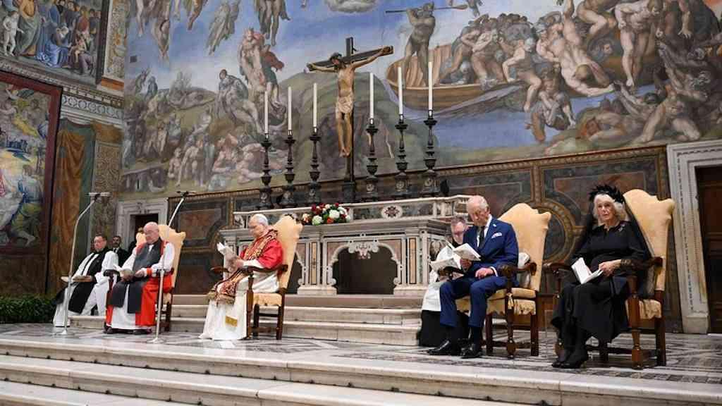 Papa Leão XIV e rei Charles III participam de oração ecumênica histórica | Oração ecumênica na Capela Sistina, no Vaticano