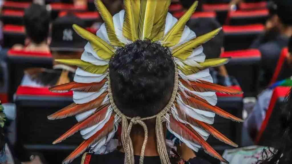 Número de indígenas que falam língua nativa quase dobra em 12 anos | Encontro Povos Indígenas e Justiça de Transição, realizado em Brasília em 2023