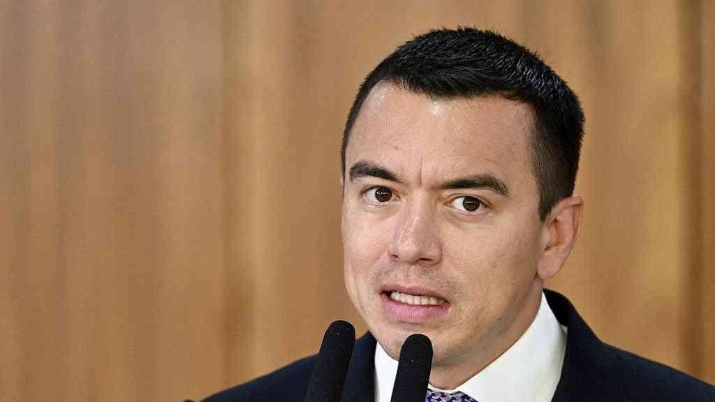 Presidente do Equador denuncia tentativa de envenenamento | O presidente do Equador, Daniel Noboa