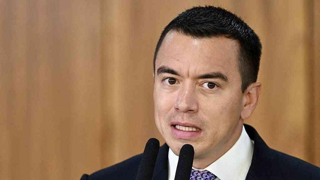 Equador cogita base militar estrangeira nas Galápagos | O presidente do Equador, Daniel Noboa