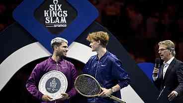 Sinner e Alcaraz se enfrentam em amistoso na Coreia do Sul