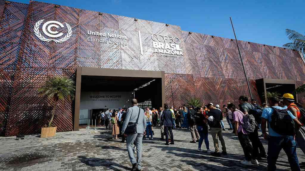 Mais de 50 países aderem a pacto por fundo florestal em Belém | Pavilhão que sedia a Cúpula do Clima, em Belém