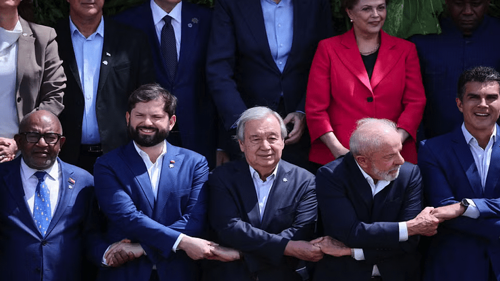 Governo apura ameaça do CV contra subestação no Pará | Líderes dão as mãos em foto de família na Cúpula dos Líderes, em Belém