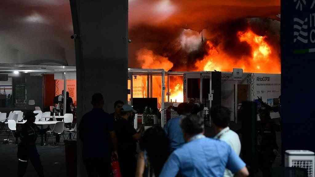 Presidente da conferência diz que incêndio em pavilhão afetará o encerramento | Incêndio atinge pavilhão da COP30, em Belém