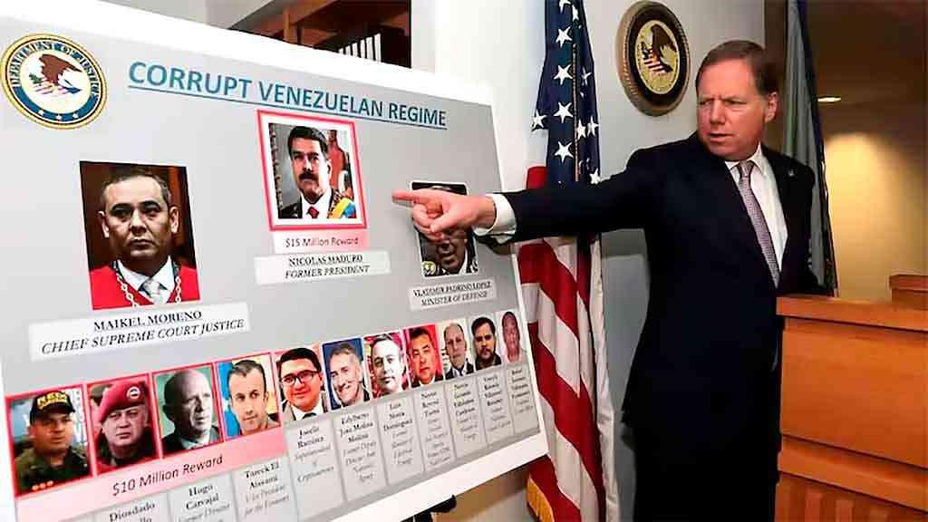 Suposto ‘Cartel dos Sóis’ passa a ser organização terrorista, nos EUA | Uma espécie de ‘power point’ foi montado para explicar a existência de um suposto cartel de drogas venezuelano