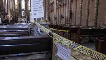 Rachaduras na Basílica de Botafogo Alarmam Moradores