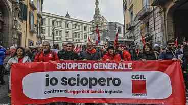 Greve Geral na Itália Contra Orçamento de Meloni