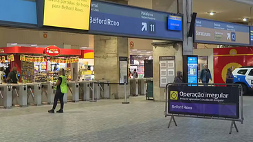 Tiroteio na Zona Norte suspende trens da SuperVia