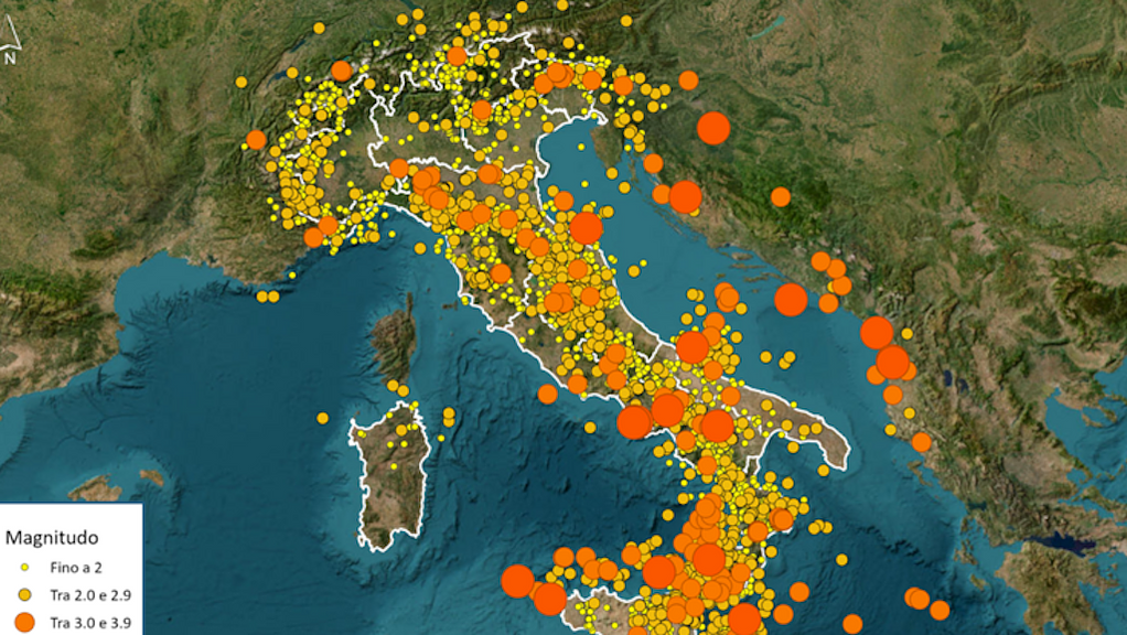Mais de 15 mil tremores foram registrados na Itália em 2025 | Estudo especial foi revelado pelo INGV