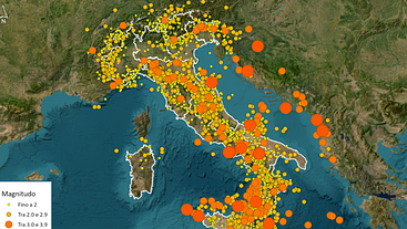 Tremores na Itália: 15 mil registros em 2025