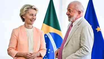Lula e von der Leyen: Acordo Mercosul-UE