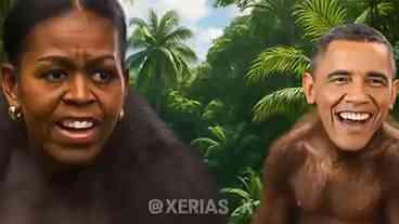 Trump publica vídeo racista de Obama e Michelle