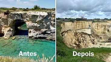 Tempestade derruba Arco do Amor na Itália