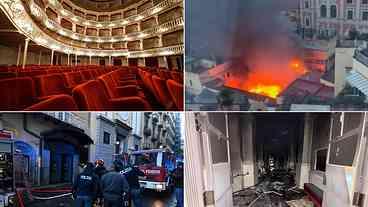 Incêndio Devasta Teatro Histórico em Nápoles