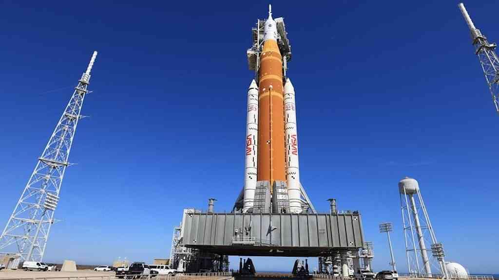 Nasa finaliza ensaio com sucesso rumo à Lua | Foguete Space Launch System já está em plataforma de lançamento na Flórida