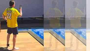 Bolsonaro Retorna à Mansão e Aproveita a Piscina