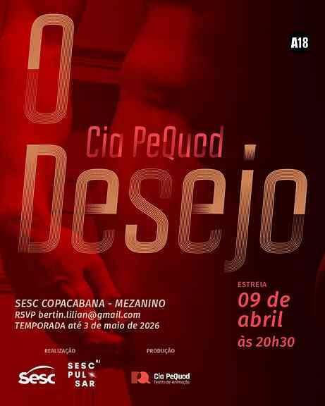 Cia PeQuod ocupa o Sesc Copacabana com ‘O Desejo’ | “O Desejo” mistura dança e bonecos em Copacabana