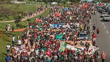 Mobilização Indígena na Esplanada dos Ministérios