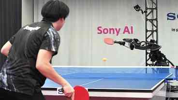 Robô da Sony vence humanos no pingue-pongue e faz história