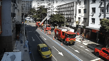 Incêndio em loja interdita avenida em Copacabana