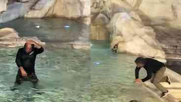 Turista Detido por Mergulhar na Fontana di Trevi