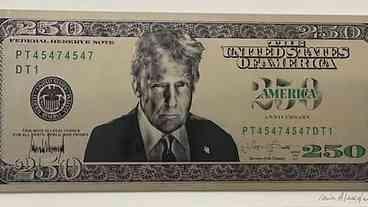 Trump Pressiona por Nota de US$ 250 com Sua Imagem