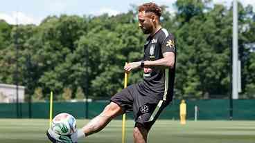 Neymar Retorna aos Treinos antes do Jogo Brasil x Haiti
