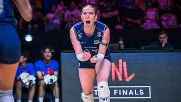 Brasil bate a Itália e garante vaga na final da VNL feminina