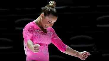Ginasta Flávia Saraiva conquista ouro na Copa do Mundo