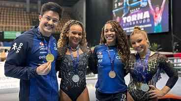 Brasil encerra Copa do Mundo de ginástica com cinco medalhas