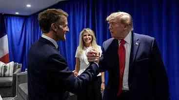 Macron busca acordo com Trump sobre guerra e energia