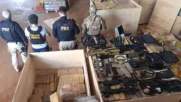 Operação apreende grande quantidade de maconha e armas no Paraná