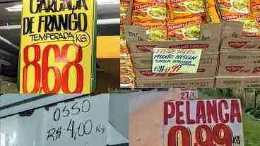 Soro de leite, restos de frango e de presunto são vendidos aos pobres