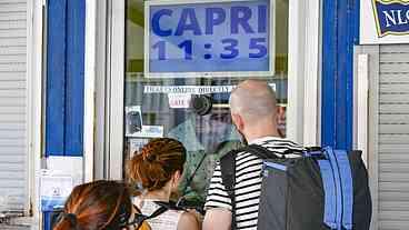 Ilha de Capri bloqueia chegada de visitantes por falta de água